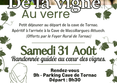 RANDONNÉE de la Vigne au Verre*31AOÛT2024