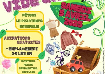 VIDE GRENIER sur le thème du printemps*5AVRIL2025.