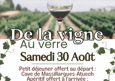 RANDONNÉE DE LA VIGNE AU VERRE*30AOÛT2025.