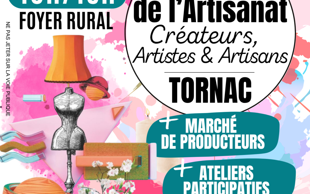 Journée de l’Artisanat*1erNOVEMBRE2026.